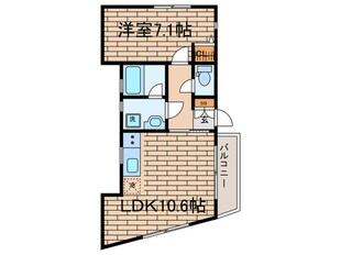 フォアス東新宿の物件間取画像